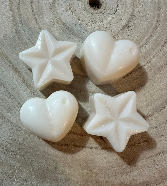 Baby powder hearts & stars