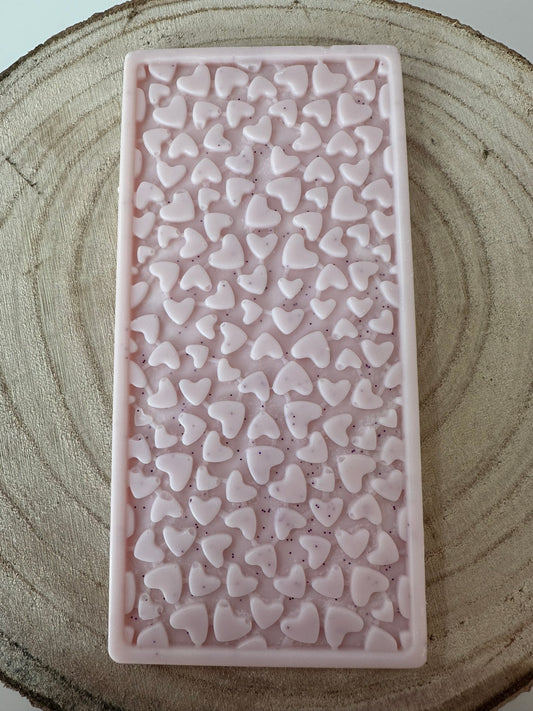 Pear & freesia extra large mini heart snap bar