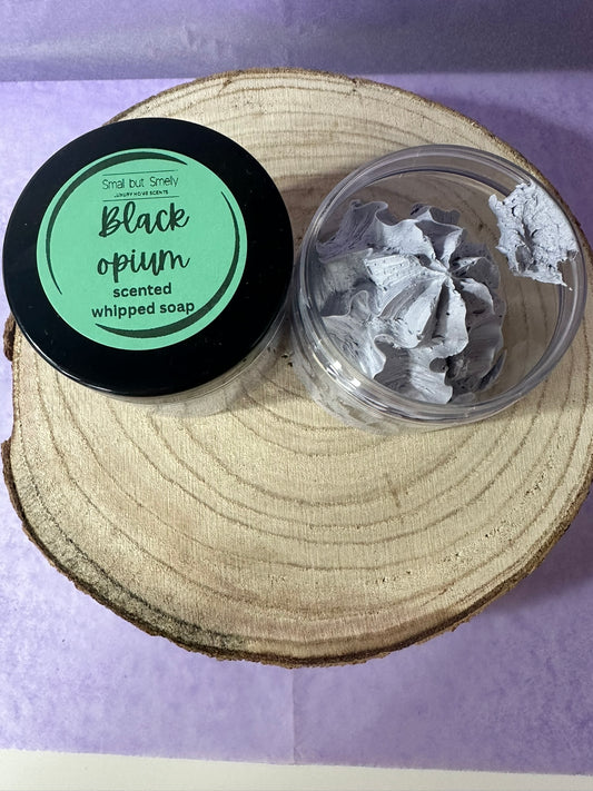 Black opium whipped soap