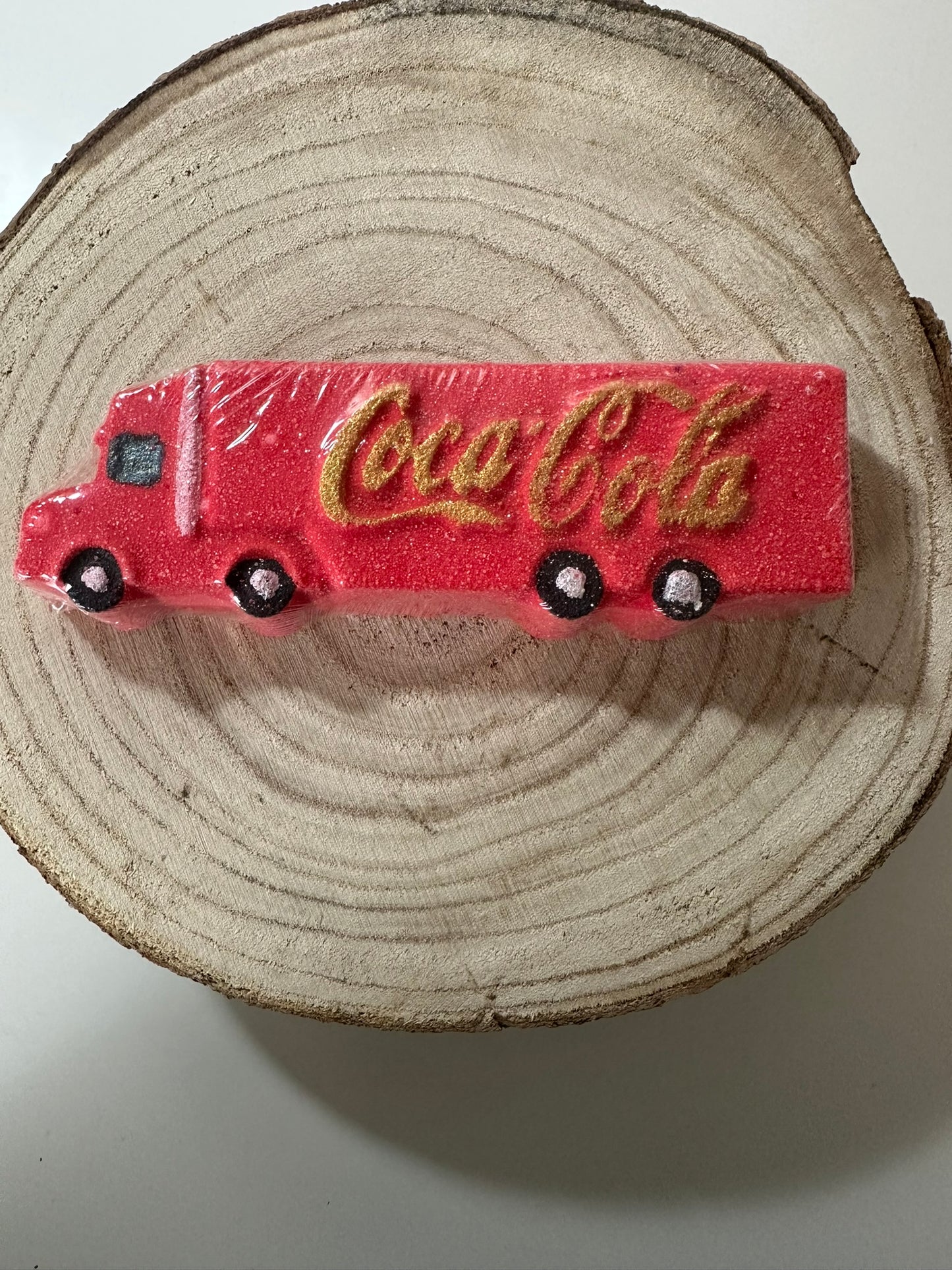 xmas truck bath bomb